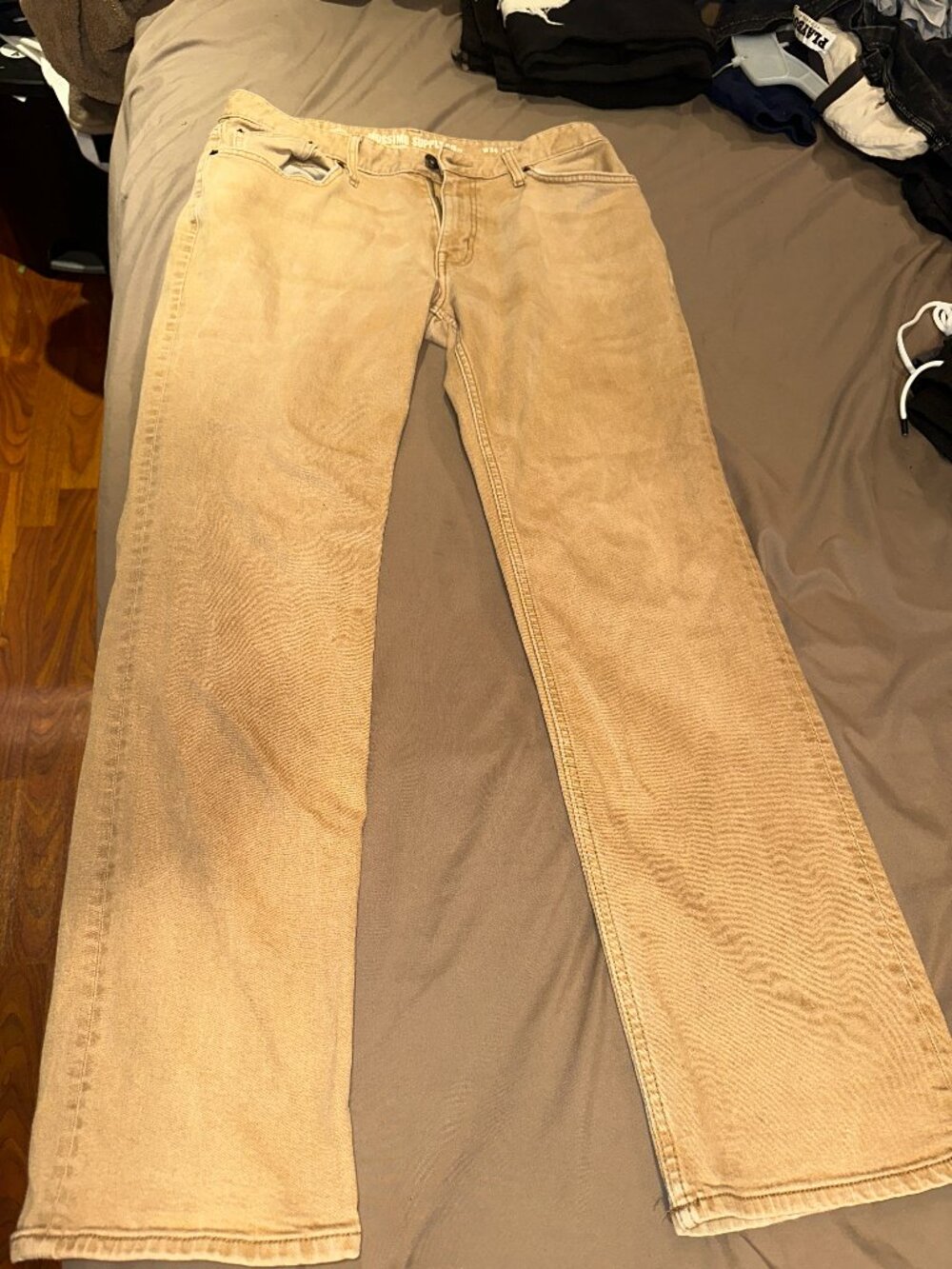 Mossimo Supply Co Tan Straight Leg Jeans | W34 L32 | Classic Fit